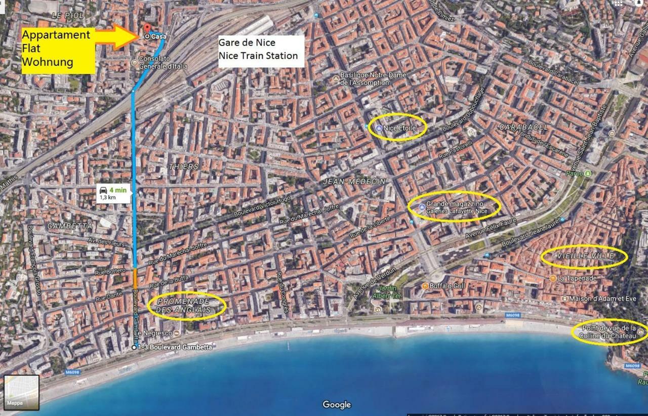 Nice/Nizza : Apartment Eksteriør billede